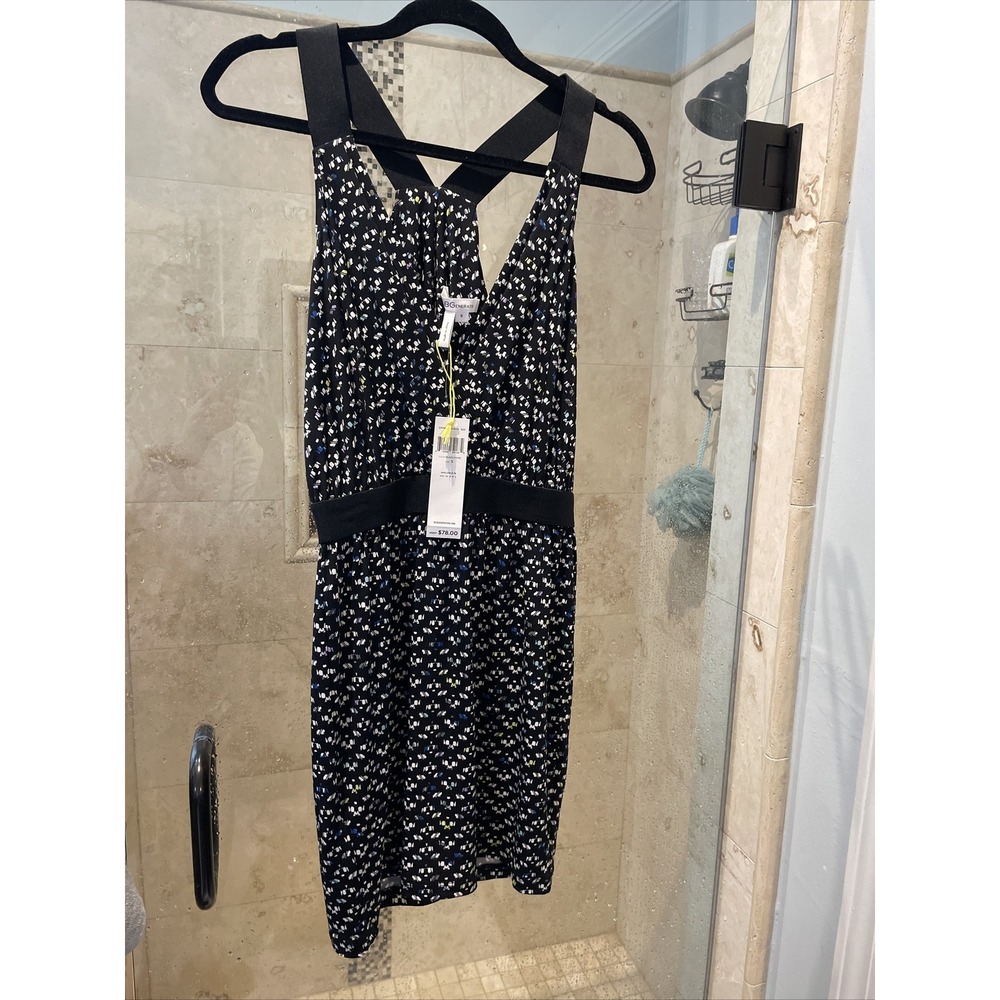 NWT- BCBGeneration Dress Size Small Short Racerback with Jersey Moc Wrap Vneck